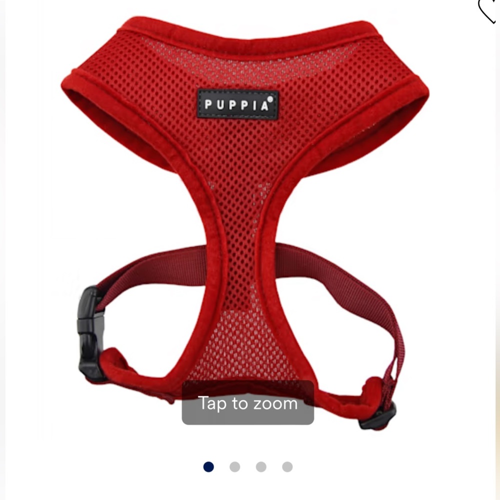 Like new Puppia Dog Harness Red